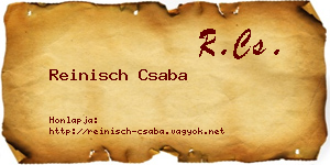 Reinisch Csaba névjegykártya