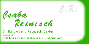 csaba reinisch business card